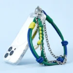 Colorful Phone Lanyard Accessory with Chain - Image 6