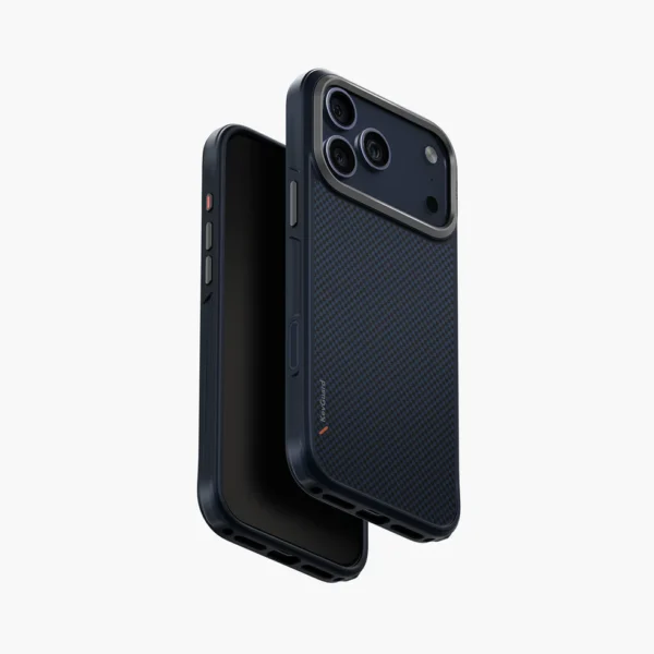 UNIQ Keva blue iPhone 17 Pro Max Case with MagClick magnetic charging Blue