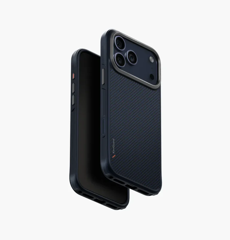 UNIQ Keva blue iPhone 17 Pro Max Case with MagClick magnetic charging Blue