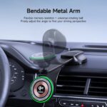 Duzzona V5 Pro Qi2 15W Magnetic Wireless Car Charger - Black - Image 6