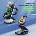 Duzzano W21 QI2 3 in 1 Transparent 15W Magnetic Magsafe Compatible Wireless Charger Stand for Phones, Airpods & Apple Watch - Image 4