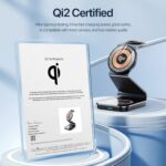 Duzzano W21 QI2 3 in 1 Transparent 15W Magnetic Magsafe Compatible Wireless Charger Stand for Phones, Airpods & Apple Watch - Image 5