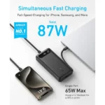 Anker Power Bank 20000mAh 87W Portable Charger with Built-in USB-C Cable - Image 7