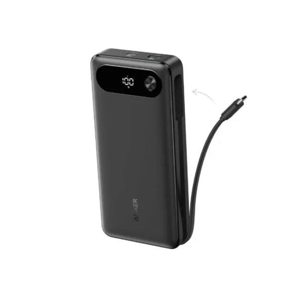 Anker Power Bank 20000mAh 87W Portable Charger with Built-in USB-C Cable