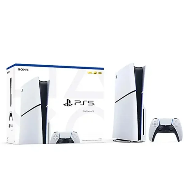 Sony PlayStation 5 PS5 Slim Disc Edition 1TB Console with DualSense Wireless Controller
