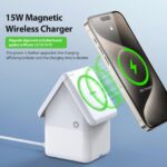 15W 4-in-1 Magnetic Wireless Charger by Duzzzona - W20 - White - Image 6