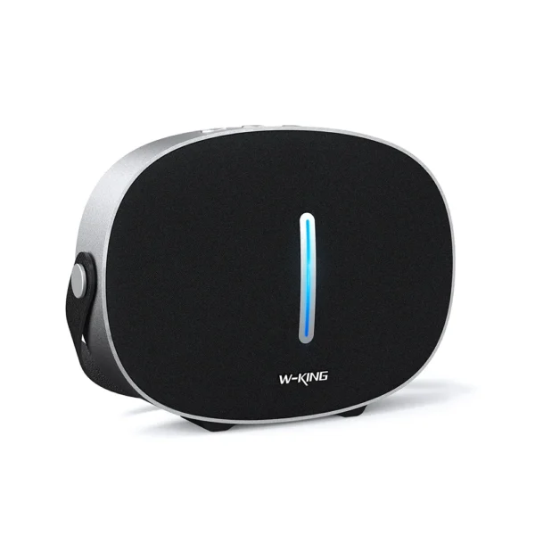 W-King T8 30W Outdoor Traveler Portable Wireless Bluetooth Speaker with Sub Woofer Bass HD Sound - Black