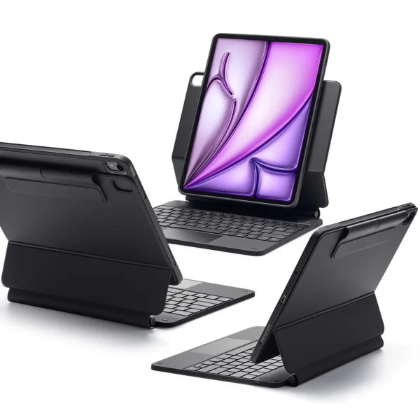 iPad Air 13” (2024) Rebound ESR Magnetic Keyboard Case 360 - US Layout-Black