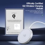 Duzzona Qi2 15W Magnetic Wireless Charger - W18 - White - Image 4