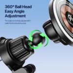 Duzzona V5 Qi2 15W Magnetic Wireless Car Charger - Black - Image 8