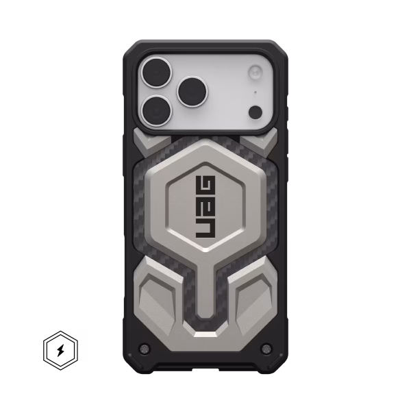 UAG Monarch Pro iPhone 17 Pro Max Carbon Fiber Titanium Case