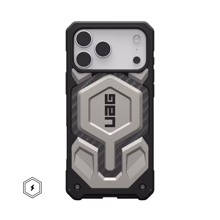 UAG Monarch Pro iPhone 17 Pro Max Carbon Fiber Titanium Case