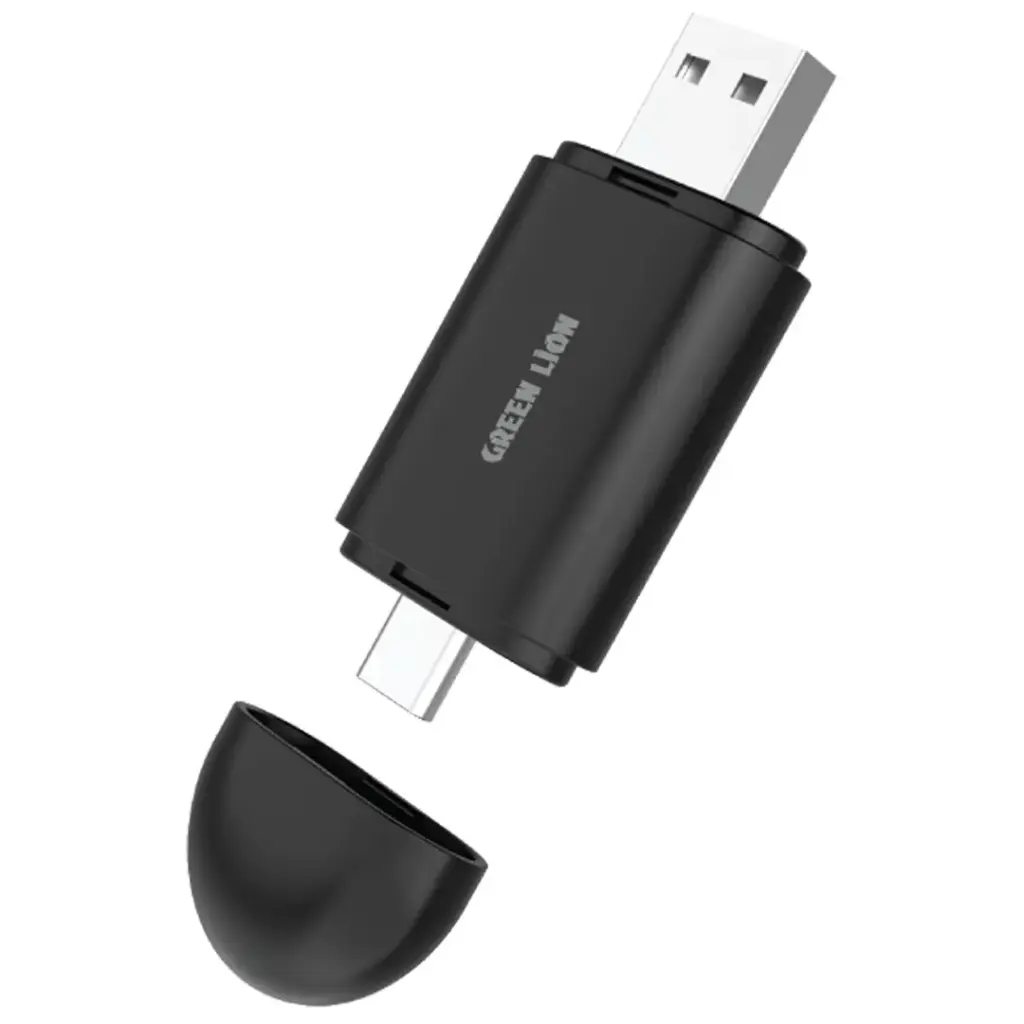 Green Lion 2-In-1 Wireless Adapter CarPlay & Android Auto - Black Green Lion 2-In-1 Wireless Adapter CarPlay & Android Auto - Black - Image 1