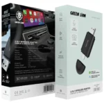 Green Lion 2-In-1 Wireless Adapter CarPlay & Android Auto - Black - Image 2