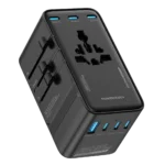 Powerology Spetrova GaN Multi-Port Universal Adapter - Black