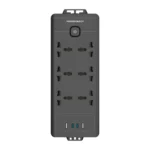 Powerology 6AC 2500W Power Strip - Black