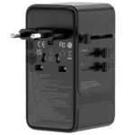 Powerology Spetrova GaN Multi-Port Universal Adapter - Black - Image 4