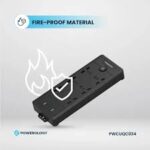 Powerology 6AC 2500W Power Strip - Black - Image 4