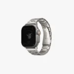 Uniq Osta Apple Watch Ultra Steel Link Strap with self-adjustable links fits up to Series 1-11, Ultra 2/3 & SE 2/3 49/45/44/46mm - Titanium Silver