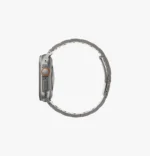 Uniq Osta Apple Watch Ultra Steel Link Strap with self-adjustable links fits up to Series 1-11, Ultra 2/3 & SE 2/3 49/45/44/46mm - Titanium Silver - Image 4