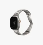 Uniq Osta Apple Watch Ultra Steel Link Strap with self-adjustable links fits up to Series 1-11, Ultra 2/3 & SE 2/3 49/45/44/46mm - Titanium Silver - Image 6