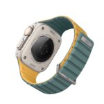 Uniq Revix Evo Reversible Magnetic Apple Watch Strap for Series 1-11, SE/SE2/SE3 & Watch Ultra 2/3 49/45/44/46MM – Green/Yellow - Image 4