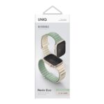 Uniq Revix Evo Reversible Magnetic Apple Watch Strap for Series 1-11, SE/SE2/SE3  41/40/42MM – (Mint/Beige) - Image 5