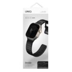 Uniq Stride FKM Tough Rubber Apple Watch Strap for Series 1-11 & SE/SE2/SE3 – 49/45/44/46MM – Black - Image 3