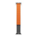 Uniq Revix Premium Edition Reversible Magnetic Apple Watch Strap for Series 1-11, SE/SE2/SE3 & Watch Ultra 2/3 49/45/44/46MM - (Orange/Grey) - Image 4