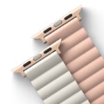 Uniq Revix Reversible Magnetic Apple Watch Strap 42/41/40mm Blush (Pink/White) - Image 5