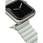 Uniq Revix Reversible Magnetic Apple Watch Strap for Series 1-11, SE/SE2/SE3 &  40/41/42MM - (Sage/Beige) - Image 4