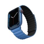 Uniq Revix Reversible Magnetic Apple Watch Strap for Series 1-11, SE/SE2/SE3 & Watch Ultra 2/3 49/45/44/46MM - (Blue/Black) - Image 7
