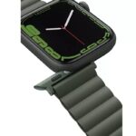 Uniq Revix Reversible Magnetic Apple Watch Strap for Series 1-11, SE/SE2/SE3 & Watch Ultra 2/3 49/45/44/46MM - (Green/Taupe) - Image 6