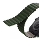 Uniq Revix Reversible Magnetic Apple Watch Strap for Series 1-11, SE/SE2/SE3 & Watch Ultra 2/3 49/45/44/46MM - (Green/Taupe) - Image 7
