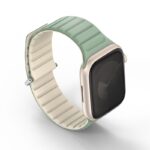 Uniq Revix Evo Reversible Magnetic Apple Watch Strap for Series 1-11, SE/SE2/SE3  41/40/42MM – (Mint/Beige) - Image 2