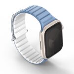 Uniq Revix Evo Reversible Magnetic Apple Watch Strap for Series 1-11, SE/SE2/SE3  41/40/42MM – (Blue / White) - Image 2
