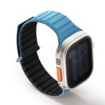 Uniq Revix Evo Reversible Magnetic Apple Watch Strap for Series 1-11, SE/SE2/SE3 & Watch Ultra 2/3 49/45/44/46MM – Black / Blue - Image 2