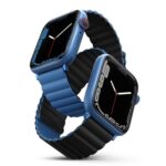 Uniq Revix Reversible Magnetic Apple Watch Strap for Series 1-11, SE/SE2/SE3 & Watch Ultra 2/3 49/45/44/46MM - (Blue/Black)