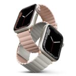Uniq Revix Reversible Magnetic Apple Watch Strap 42/41/40mm Blush (Pink/White) - Image 2
