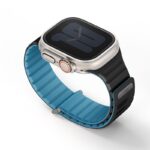 Uniq Revix Evo Reversible Magnetic Apple Watch Strap for Series 1-11, SE/SE2/SE3 & Watch Ultra 2/3 49/45/44/46MM – Black / Blue