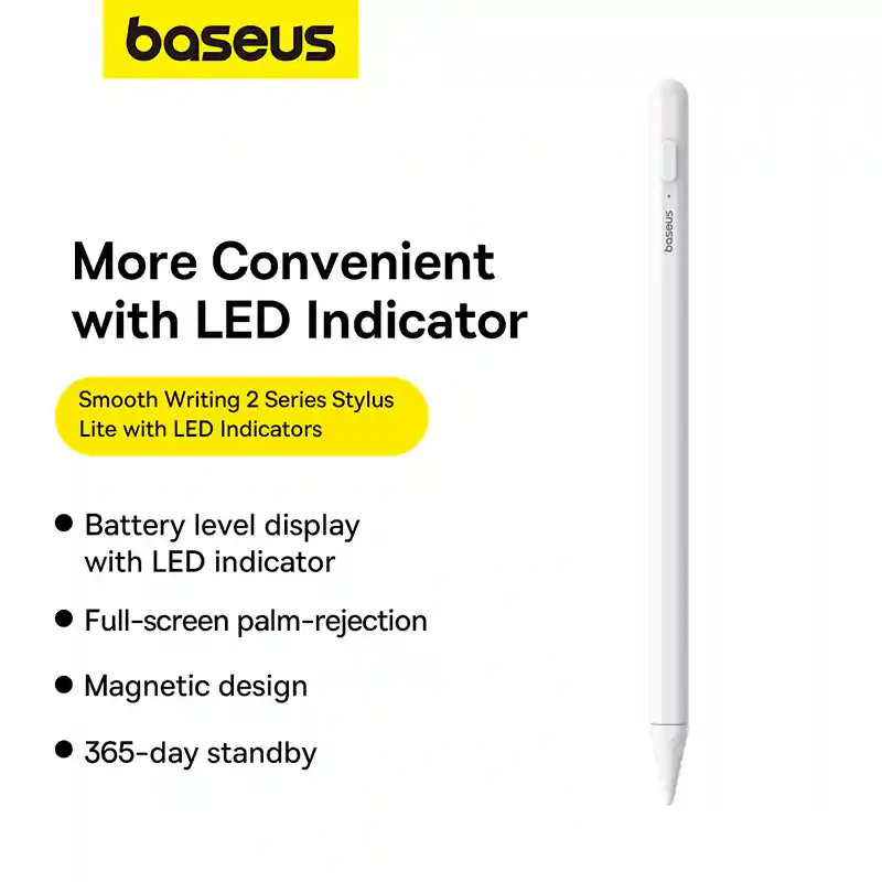 Baseus Smooth Writing 2 Series Stylus Lite with LED Indicators Baseus Smooth Writing 2 Series Stylus Lite with LED Indicators - Image 1
