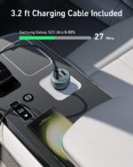Anker Nano Car Charger 167.5w, 3-Ports (2 Usb-C & 1 Usb-A), with Usb-C to Usb-C 3.3ft Cable - Image 5