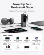 Anker Power Bank (25kmah, 165w, Built-In and Retractable Cables) - Image 2