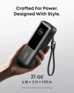 Anker Power Bank (25kmah, 165w, Built-In and Retractable Cables) - Image 3