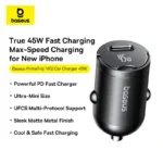 Baseus Primetrip VP2 Ultra Mini Car Charger 45W - Image 2