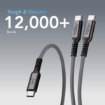 Blupebble PowerFlow 3in1 PD 100W USB-C to USB-C 1.2m/3.9ft - Image 3