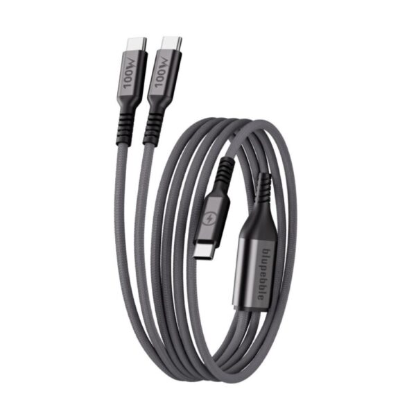 Blupebble PowerFlow 3in1 PD 100W USB-C to USB-C 1.2m/3.9ft