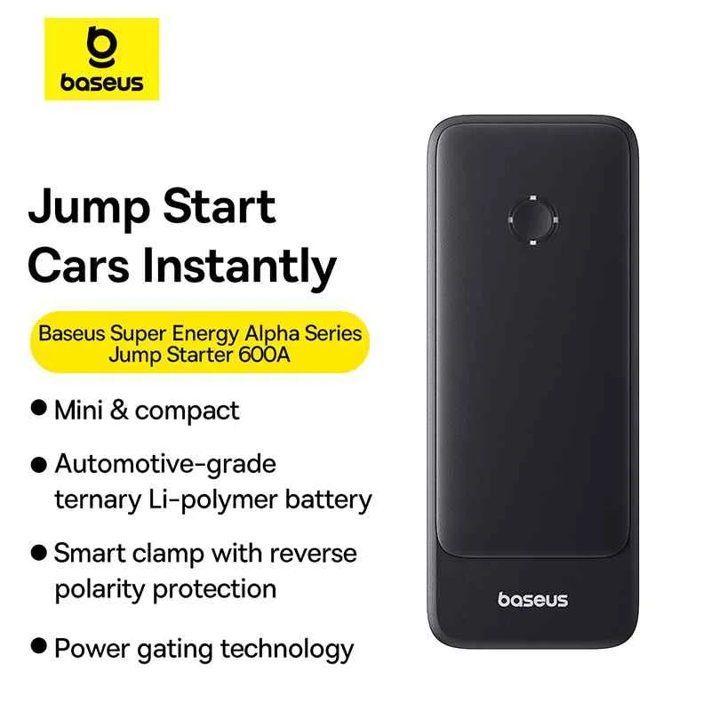 Baseus Super Energy Alpha Series Jump Starter 600A - Image 1