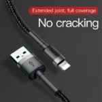 Baseus Cafule Cable USB For iPhone 2.4A 1m (Gold + Black) - Image 2