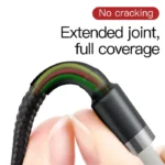 Baseus Cafule Cable USB For iPhone 2.4A 1m Gold + Black - Image 4